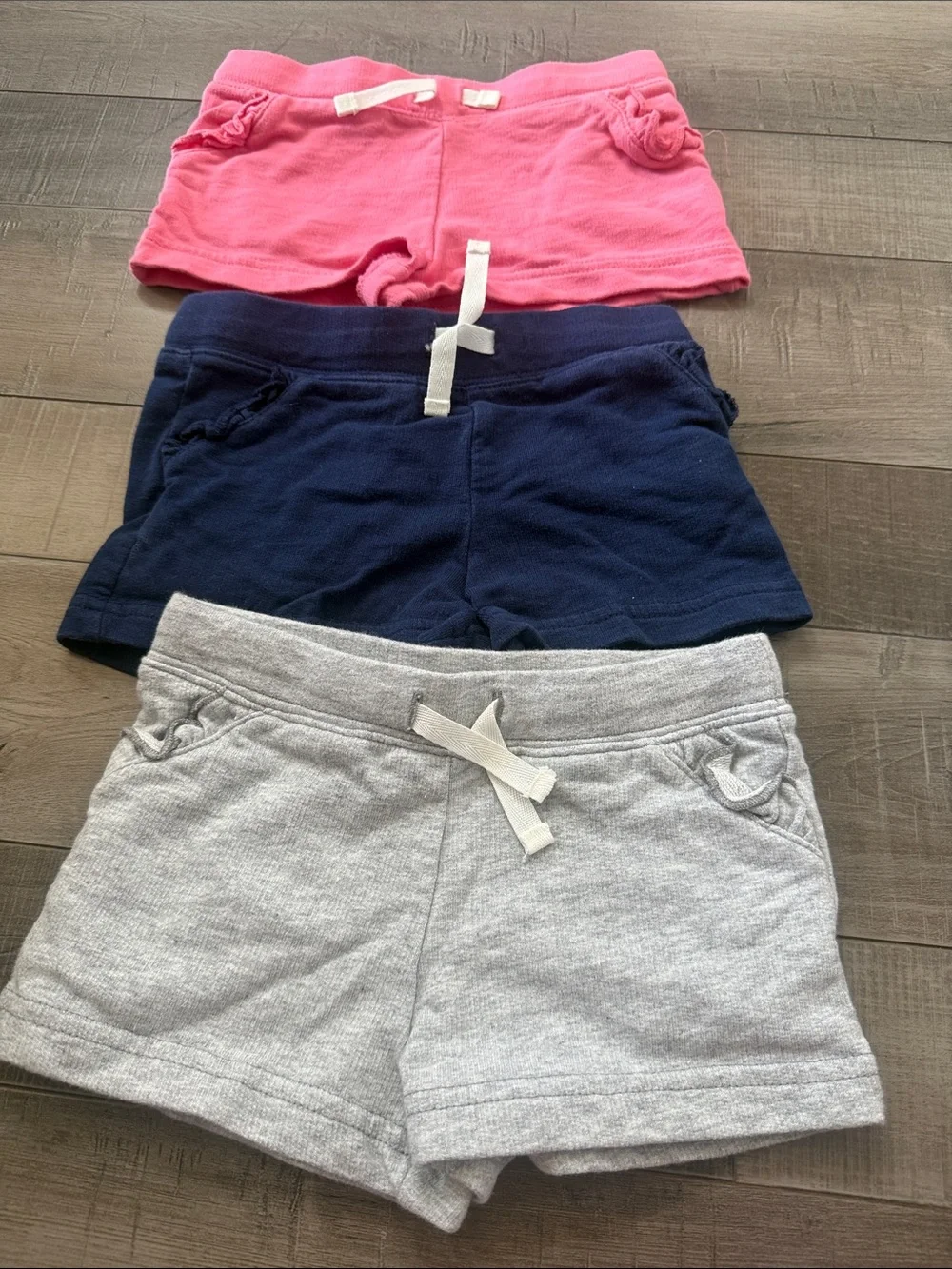 Carter's Girls Assorted Stripe & Solid Shorts - Pink, Navy, Mint, Coral